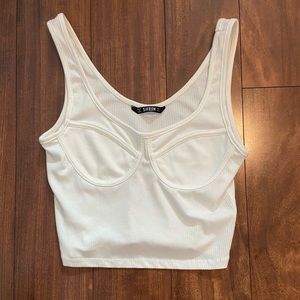 Shein White Tank Crop Top